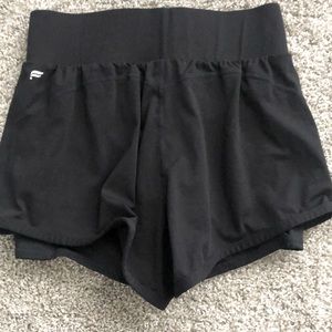 Fabletics shorts (black) worn twice!